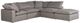Moe's Home Collection Clay Dream 5-Piece Light Grey L-Shaped Modular Sectional and Ottoman-0