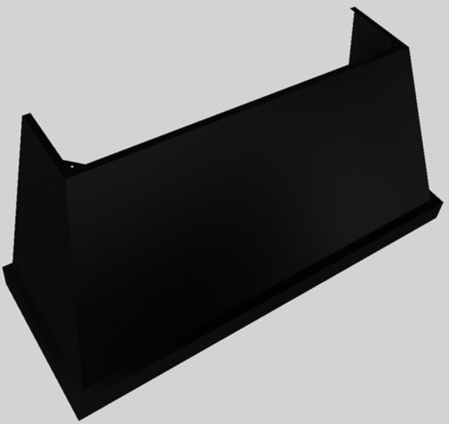 Vent-A-Hood® Designer Series 66" Black Wall Mounted Range Hood-2