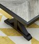 Signature Design by Ashley® Beachcroft Light Gray Outdoor Aluminum/Porcelain Cocktail Table with Black Base-4