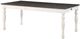 Steve Silver Co. Joanna Mocha Dining Table with Leaf and Ivory Base-0