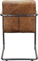 Moe's Home Collection Ansel 2-Piece Light Brown Leather Dining Arm Chair Set-2