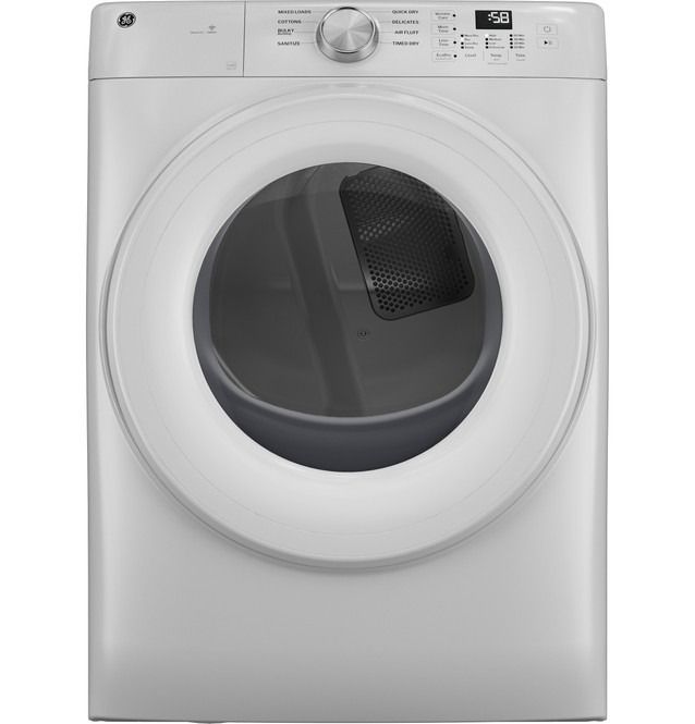 GE® SmartHQ™ White Front Load Washer and Electric Dryer Laundry Pair-2