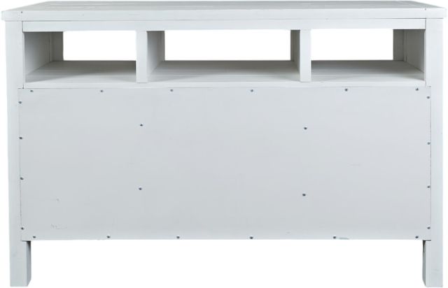 Jofran Inc. Artisan's Craft Distressed Weathered White 50" Media Console-3