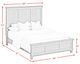 Elements International Canterbury Ivory Queen Panel Bed-2