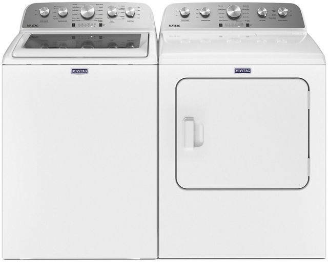 Maytag Top Load Pair (YMED5430MW-MVW5430MW) - White