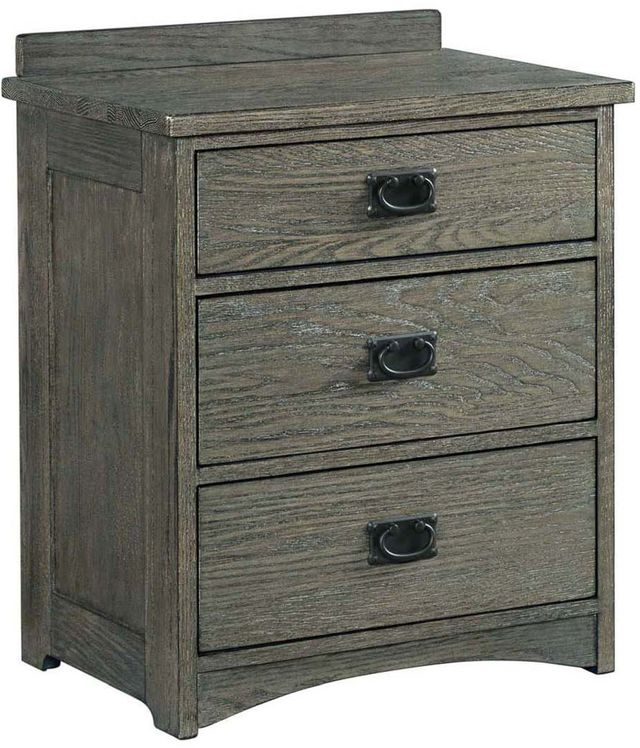 Intercon Oak Park Pewter Nightstand-0