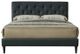 Bernards Piper Black Full Upholstered Panel Bed-1