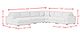 Elements International Arizona 6-Piece Steno Stone Modular Sectional and Left-Arm Facing Chaise-1