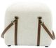 YHD White Denver Ottoman Pouf-2