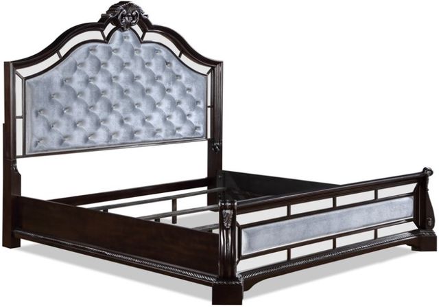 Crown Mark Bankston Dark Brown/Gray Bed-1