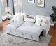 Global Furniture USA Light Gray/White Reversible Pull-Out Sofa Bed -2
