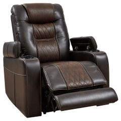 Signature Design by Ashley® Composer Brown Power Recliner with Adjustable Headrest