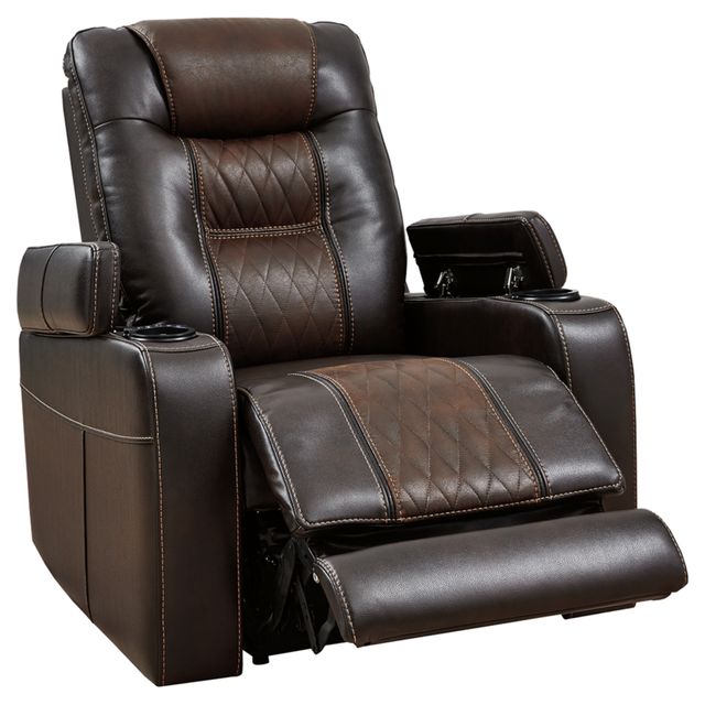 Signature Design by Ashley® Composer Brown Power Recliner with Adjustable Headrest