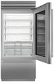 Sub-Zero® Classic Series 36" 20.8 Cu. Ft. Panel Ready Right Hinge Built-In Over and Under Refrigerator/Freezer with Glass Door-1