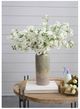 A & B Home White 40'' Faux Cherry Blossom-5