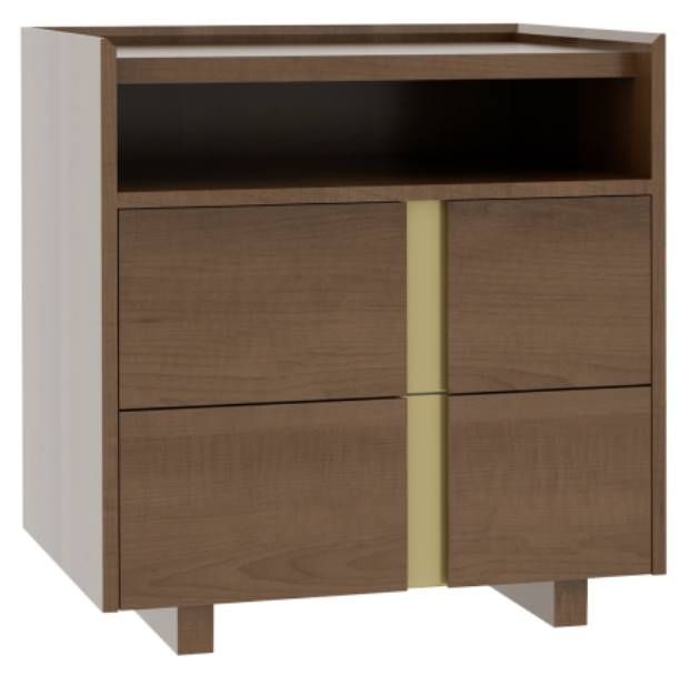 Country View Woodworking Verrado 28" Wood Legs Nightstand with Opening-0