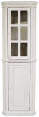 Million Dollar Rustic White Corner Cabinet-0