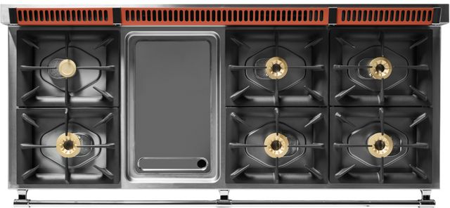 Viking® Tuscany 66” Spiced Cider Pro Style Dual Fuel Range with Griddle-3