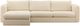 Dovetail Furniture Torrey 2-Piece Cream 131" Chaise Sectional Set-0