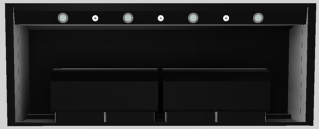 Vent-A-Hood® Designer Series 60" Black Wall Mounted Range Hood-1