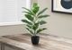 Monarch Specialties Inc. Green/Black 27" Artificial Potted Rubber-3
