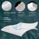 Malouf® Five Sided® Split Head King Mattress Protector with TENCEL™ + Omniphase®-3