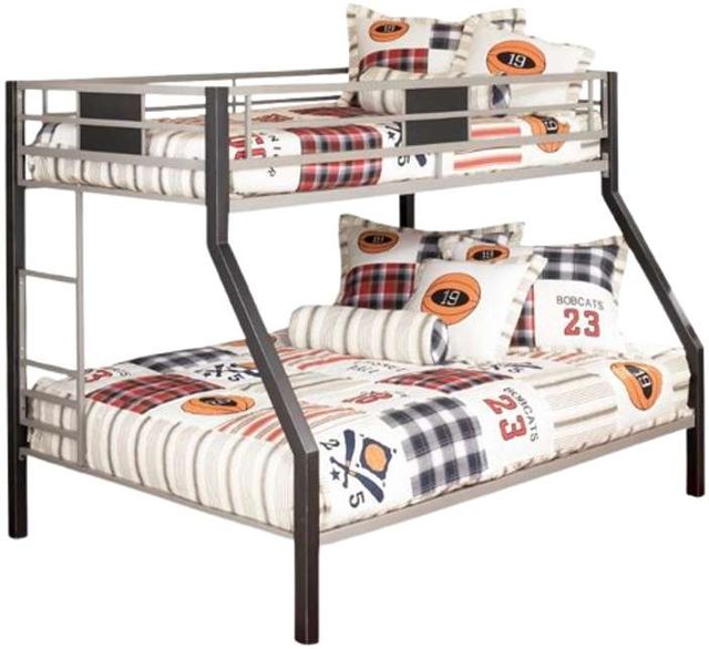 Signature Design by Ashley® Dinsmore Black/Gray Youth Twin/Full Bunk Bed with Ladder-1