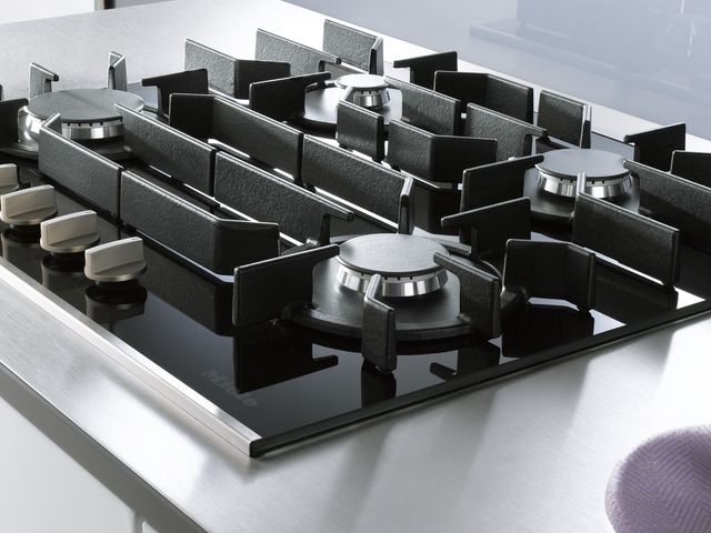 Miele 24" Black Gas Cooktop-1