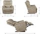 La-Z-Boy® Trouper Mink Power Rocking Recliner with Headrest-3