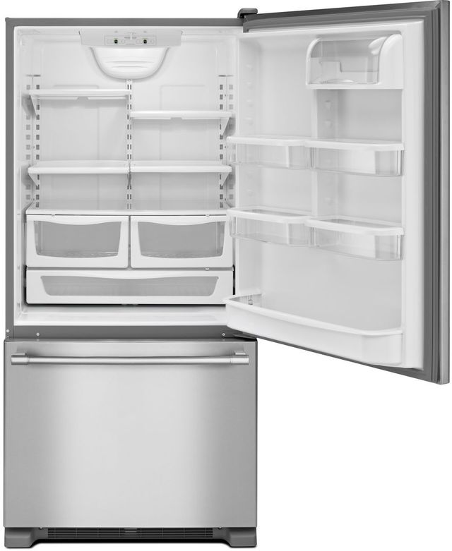 Maytag® 30 in. 18.7 Cu. Ft. Fingerprint Resistant Stainless Steel Bottom Freezer Refrigerator-1