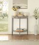 ACME Furniture Justino Natural Oak Top Console Table with Gray Frame-4