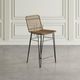 Jofran Inc. Weaver Black/Brown Hairpin Counter Stool-1