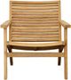 Dovetail Furniture Janine Natural Wooden Outdoor Occasional Chair-1