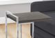 Monarch Specialties Inc. Grey 25"H Accent Table with Silver Base-4