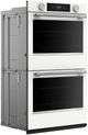 KitchenAid® 30" White Smart Double Electric Wall Oven with Assisted Cook Cycles-3