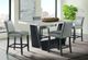 Elements International Beckley 5-Piece Meridian/White Counter Dining Set-2
