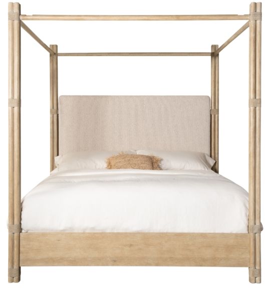 Hooker® Furniture Retreat Dune California King Upholstered Canopy Bed-2