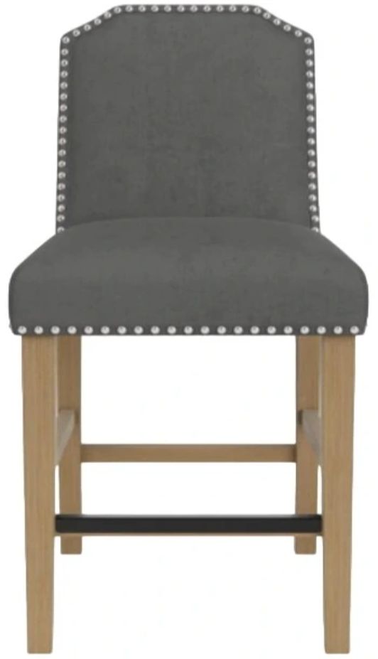 Riverside Furniture Mix-N-Match 2-Piece Slate Clipped Top Upholstered Dining Counter Stool Set-2