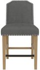 Riverside Furniture Mix-N-Match Slate Clipped Top Upholstered Dining Stool -2