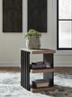 Signature Design by Ashley® Rylandyn Black/Light Brown Rectangular End Table-1