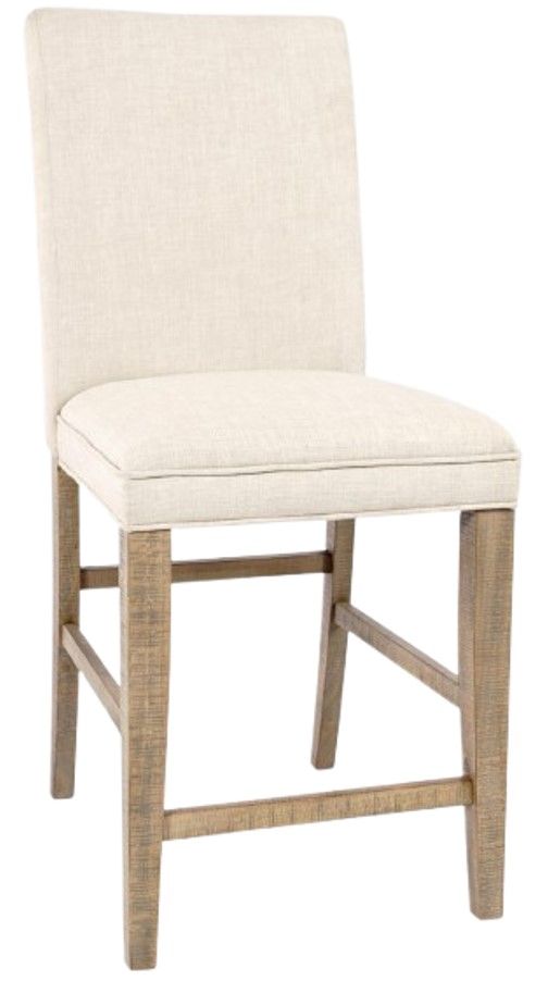 Jofran Inc. Carlyle Crossing Beige Upholstered Stool-0