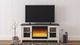 Signature Design by Ashley® Dorrinson Two-tone 60" TV Stand with Electric Fireplace Insert-1