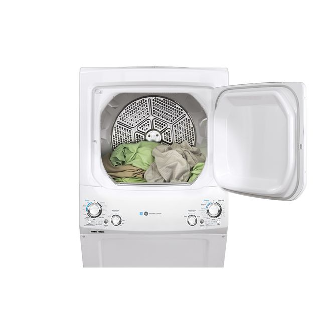 GE® Unitized Spacemaker® White Laundry Center, 4.5 Cu. Ft. Washer, 5.9 Cu. Ft. Dryer-3