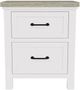 Riverside Furniture Cora Cloud/Fog 2-Drawer Nightstand-2