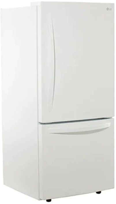LG 22.1 Cu. Ft White Smudge Resistant Bottom Freezer Refrigerator-2