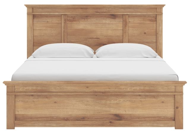 Signature Design by Ashley® Fenderport Tan King Storage Platform Bed-2