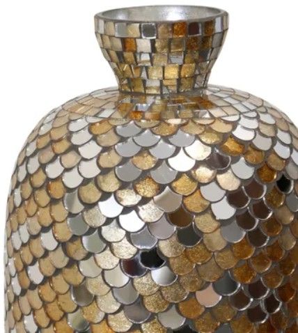 Stylecraft Brown Mosaic 14" Vase-1
