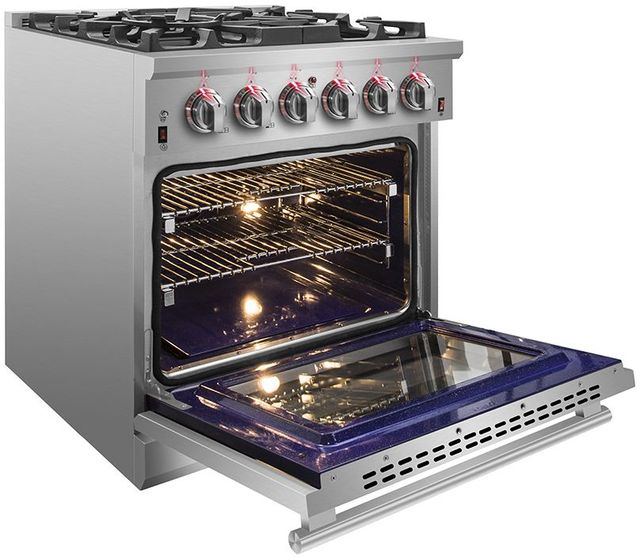 FORNO® Massimo Series 30" Stainless Steel Freestanding Pro Style Gas Range-3