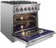 FORNO® Massimo Series 30" Stainless Steel Freestanding Pro Style Gas Range-3