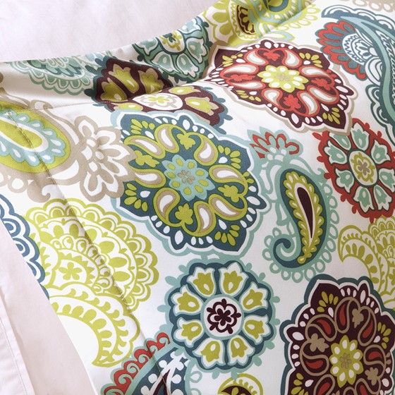 Olliix by Mi Zone Tamil Multi Twin/Twin Extra Large Reversible Coverlet Set-4
